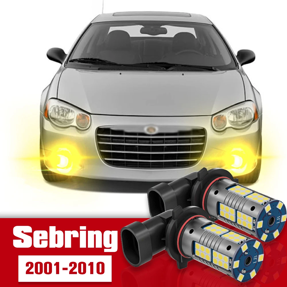 

2pcs LED Accessories Front Fog Light Bulb Lamp For Chrysler Sebring 2001-2010 2002 2003 2004 2005 2006 2007 2008 2009