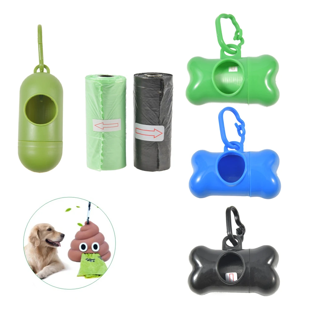 1pc Waste Bag Dispenser for Dog Waste Carrier Green Black Pet Supply Accessory Dog Cat Small Tools Poop  Dog Bag Dispenser