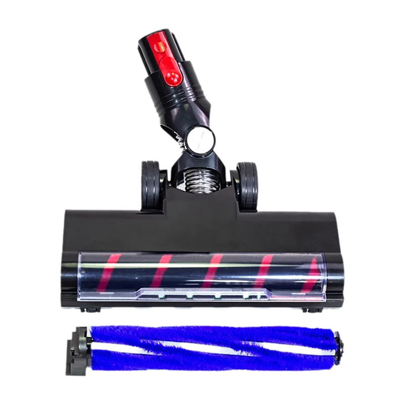 Kit d'accessoires de remplacement pour aspirateur Dyson V7 V8 V10 V11 V15, avec lumières LED anti-poussière, tête de brosse électrique pour sol, A76G