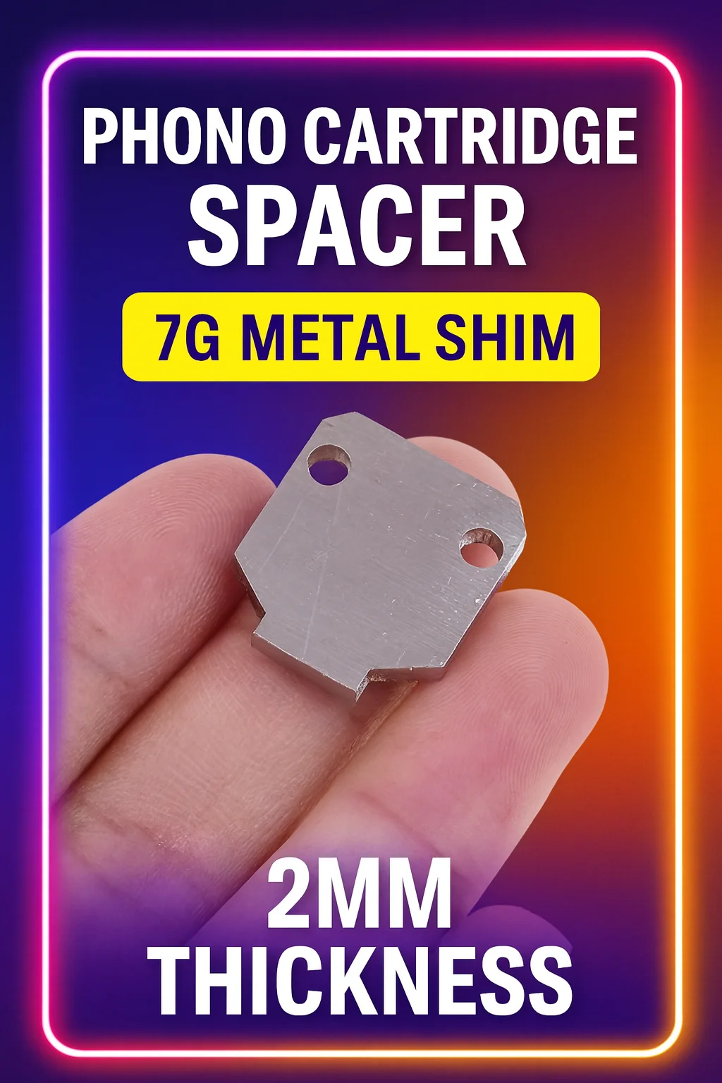 Cales métalliques d'espacement de cartouche Phono, ajusteurs VTA d'épaisseur 7g 2mm pour platine Thorens Rega Linn, pièces de lecteur de disque ? Cales métalliques d'espacement de cartouche Phono, ajusteurs VTA d'épaisseur 7g 2mm pour platine Thorens Rega Linn, pièces de lecteur de disque ?