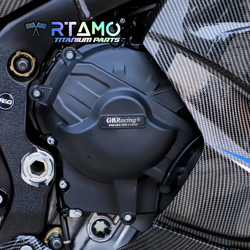 RTAMO Gr5 التيتانيوم البراغي غطاء المحرك الجبهة الخلفية مسند القدمين سلسلة غطاء المسمار Swingarm الجوز لسوزوكي GSX-R1000 (2017-2024)