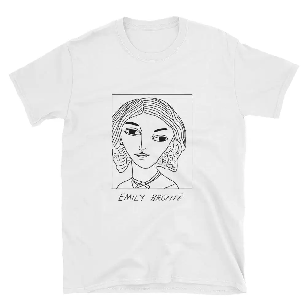 Badly Drawn Authors Emily Bronte T Shirt FREE Worldwide Delivery