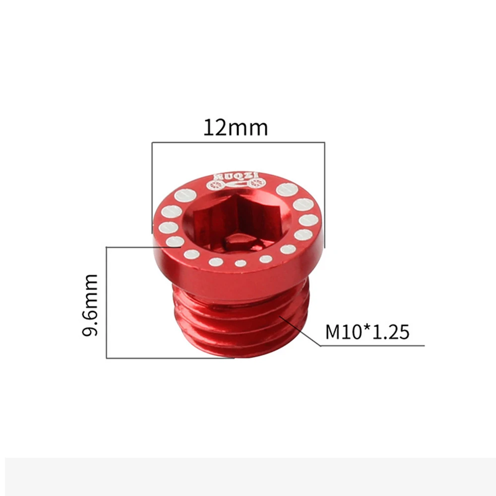 Anti-rust Screws Brake Cycling Dust-proof Folding Light weight M10 4pcs Aluminum Alloy Bike bicycle Bolts Supplies