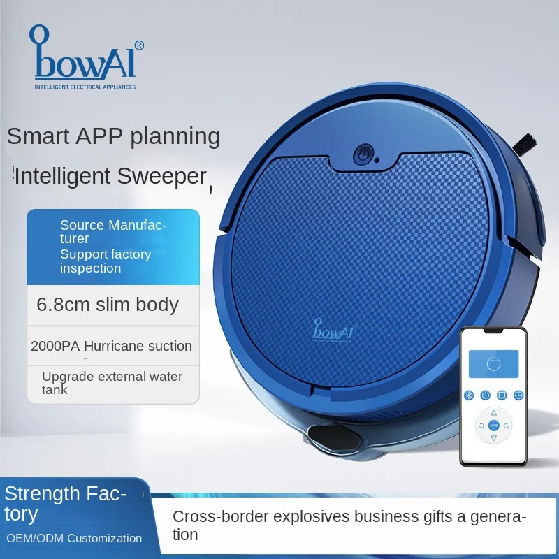 Intelligent Hotel Home Appliance Sweeping Robot with App Navigation and Water Tank Wholesale Automatic Cleaning Feature
