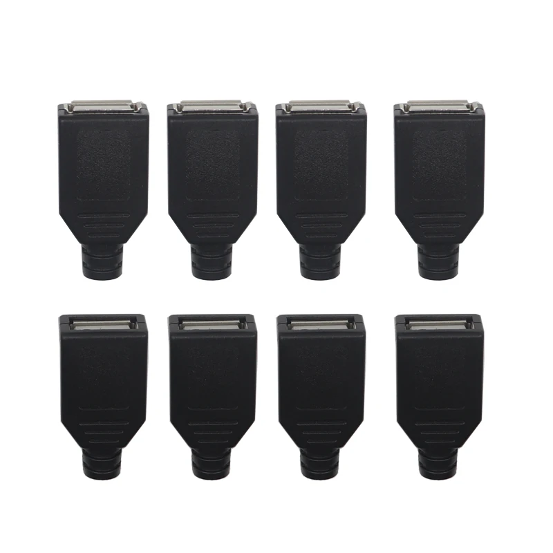 【10-2PCS】USB 2.0 Male Female Connectors Plug Welding Data OTG Line Wire Cable Connector DIY Accessories