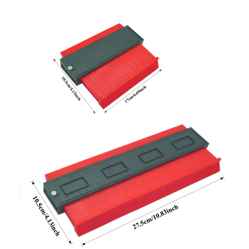 1PC Profile Duplicator Contour Gauge for Woodworking Tiling Plastic Measuring Ruler Line Copier Ceramic Tile Cutting Template