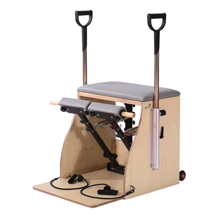 Silla de Pilates, Equipo de Yoga y Pilates, Máquina Reformer, Silla Combinada de Fitness, Silla de Pilates de Madera