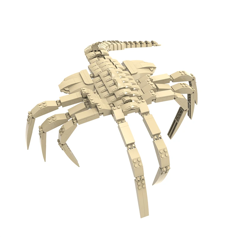 Aliened Facehugger Khối Xây Dựng Bộ Mộc Bọ Cạp Cosplay Chống Đỡ Quái Vật Hình Khối Gạch Mô Hình Mặt Nạ Halloween DIY Kid Đồ Chơi