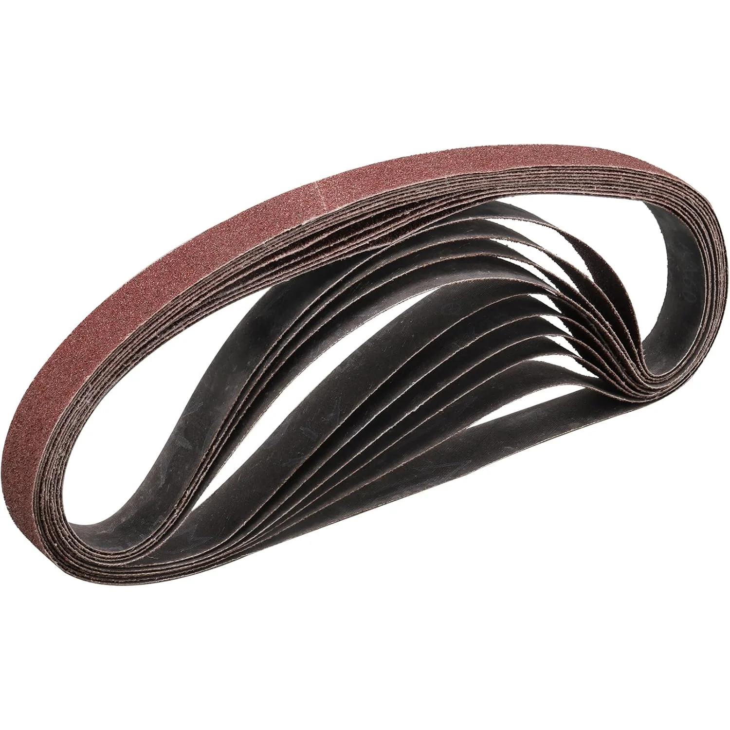 15PCS 25x762mm Sanding Belt Polishing Metal Wood Grinding,1' X 30' Abrasive Belt P40-400 Grit 25mm Abrasive Band Aluminum Oxide