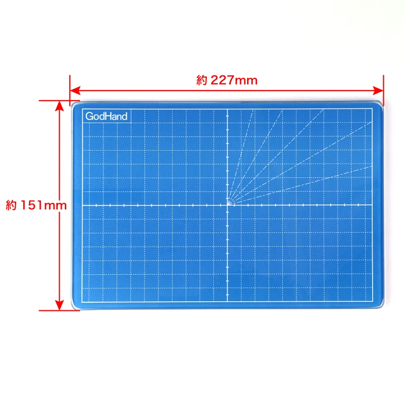 GodHand GH-GCM-B5-B Glass Cutter Mat with Anti Slip Pad 227*151mm Cutting Mat Heat-resistant Cutting Pad Model Craft Hobby Tools