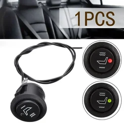 Car Seat Heating Button Control Thermal Switch SUV Truck Seat Heater Switch 3Pin Round Heated Rocker Hi/Low Off Control 12V