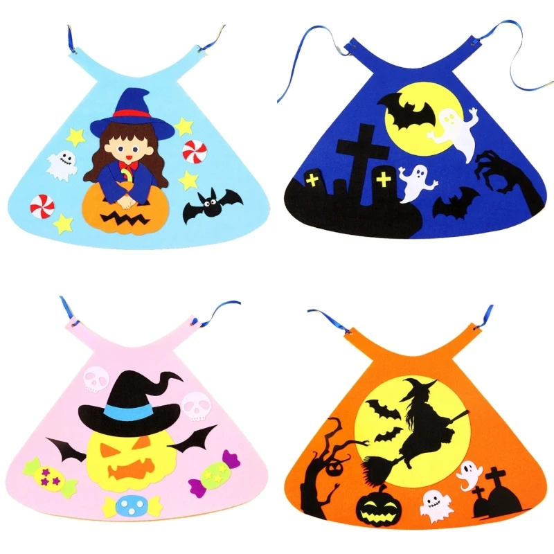 Kids Halloween Costume DIY Cape Kits Craft Toy Kindergarten Handmade Materials Toddler Art Toy Stage Performance Props P31B