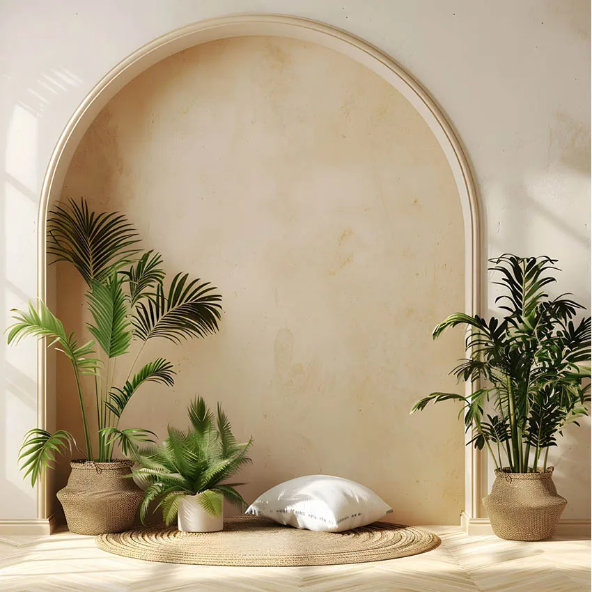 Mehofond Photography Background Minimal Arch Wall Plant Adult Birthday Wedding Maternity Portrait Decor Backdrop Photo Studio