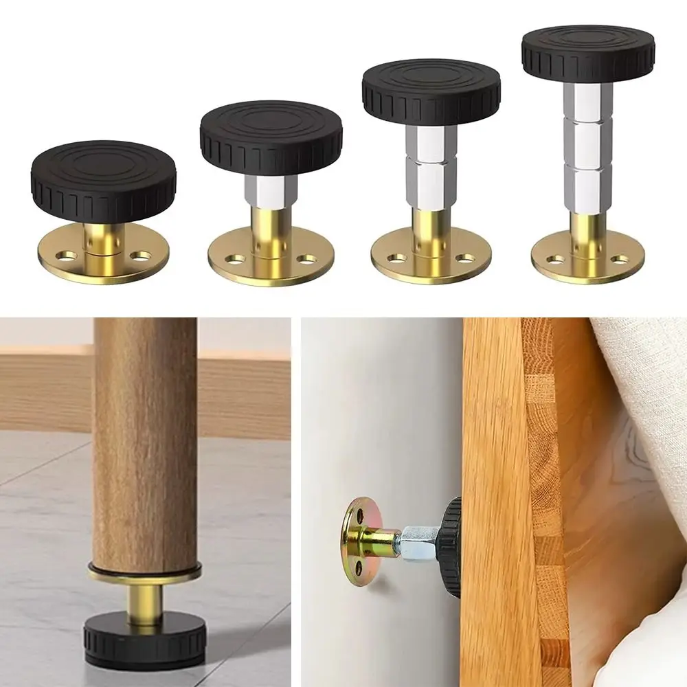 Adjustable Furniture Legs Threaded Bed Frame Anti-Shake Headboard Stoppers Fixer for Cabinets Sofas Prevent Loosening Bedside