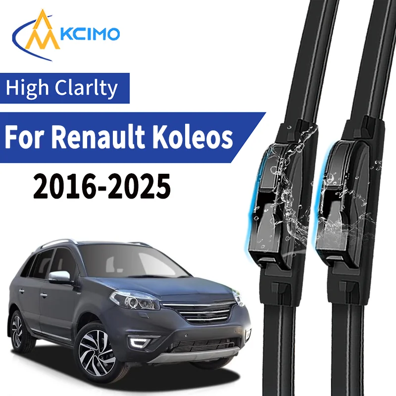 

Premium 2pcs Silent Windscreen Wipers for Renault Koleos HC 2016-2025 Durable Rubber Blades Quiet All-Weather Performanc