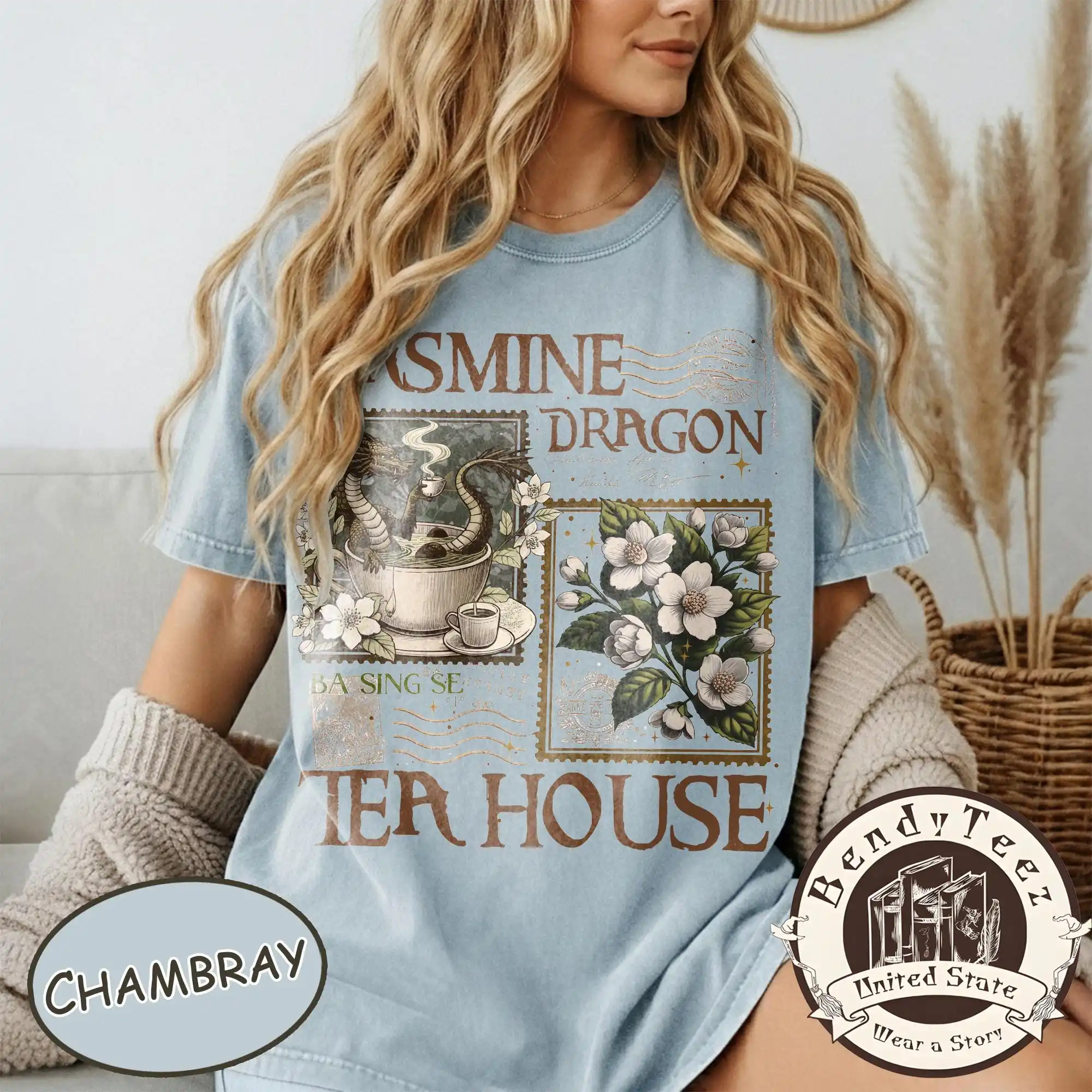 Jasmine Dragon Tea House Shirt, Uncle Iroh Tea Shop Gift, Ba Sing Se Tee, The Last Airbender Merch, Anime Lover T-shirt