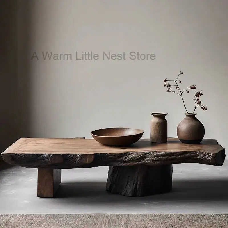 

Wood Coffee Table Antique Designer Modern Aesthetic Living Room Decoration Coffee Table Unique Service Meubles Home Furniture