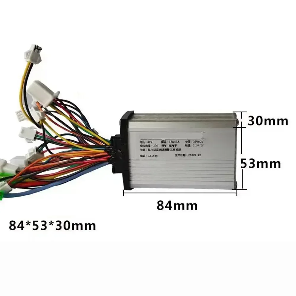 Wind Mile Motor Controller Professional 17A 48V For E-Bike Dual Mode Silver For Electric Scooter Aluminum Control Unit