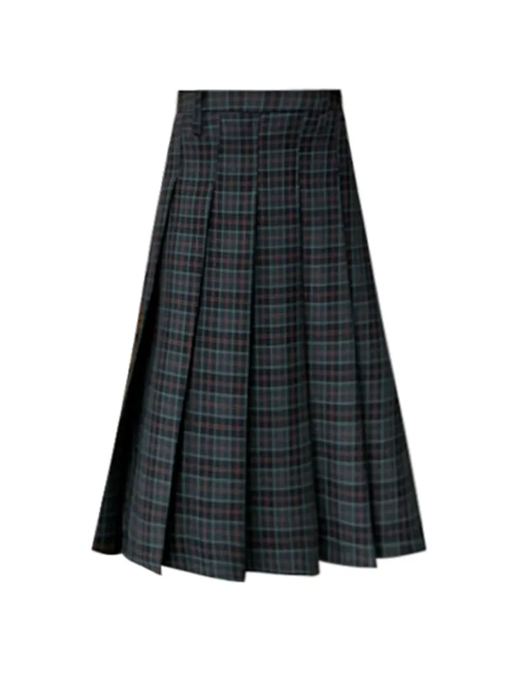 

Japanese Preppy Style A-Line Skirt Women High Waist Plaid Skirts Kawaii Girls Harajuku Streetwear Classical Pleated Skirt Y2k
