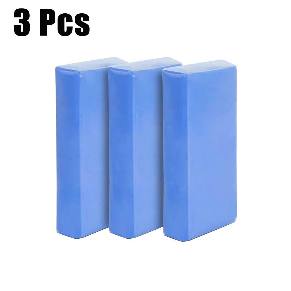 3 Pcs Clay Car Wash Mud Auto Car Clean Wash Cleaner Sludge Mud Remove Blue 100g Muds Automobile Cleaning Mud Grinding Truck