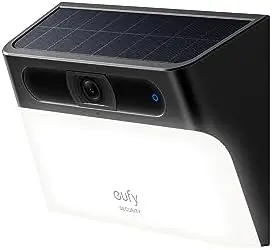 

eufy Solar Wall Light Cam S120 – Беспроводная уличная камера безопасности с функцией AI-детекции, датчиком движения и подсветкой, без абонентской платы