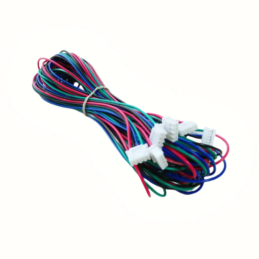 nema 17 stepper motor cable stepping driver wiring Dupont line 4pin to 6pin wires extension cord 5pcs 3d printer parts