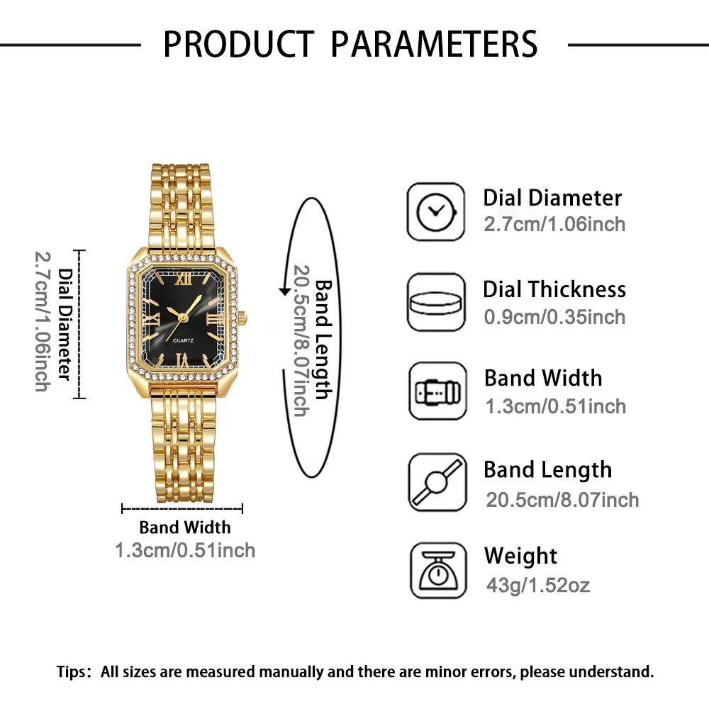 Couple's new handsome and fashionable quartz watch fashion set alloy dial daily wear birthday party New Year's Day Christmas and