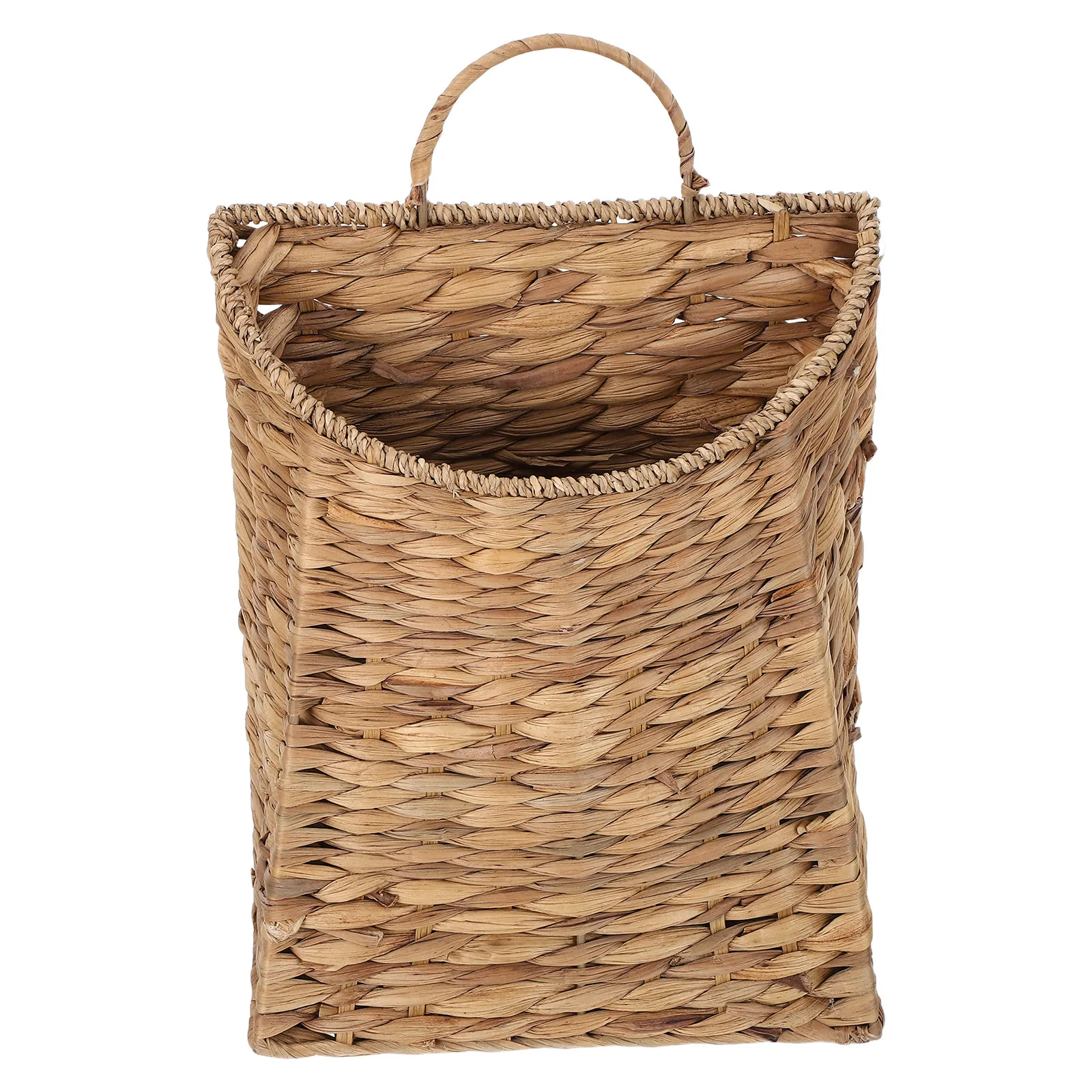 

Плетеная подвесная корзина из ротанга для цветов, настенная, ручной работы, в деревенском стиле, для растений, для дома и улицы, настенный декор