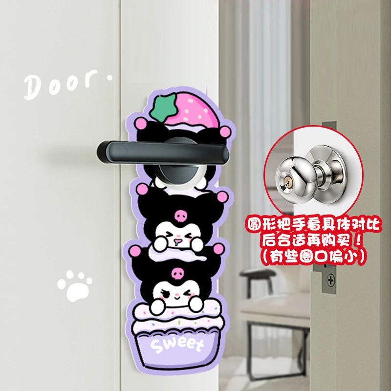 

Sanrio Cartoon Door Handle Tag Home Bedroom Door Decorations Hello Kitty Cinnamoroll Cute Door Hangings for Children