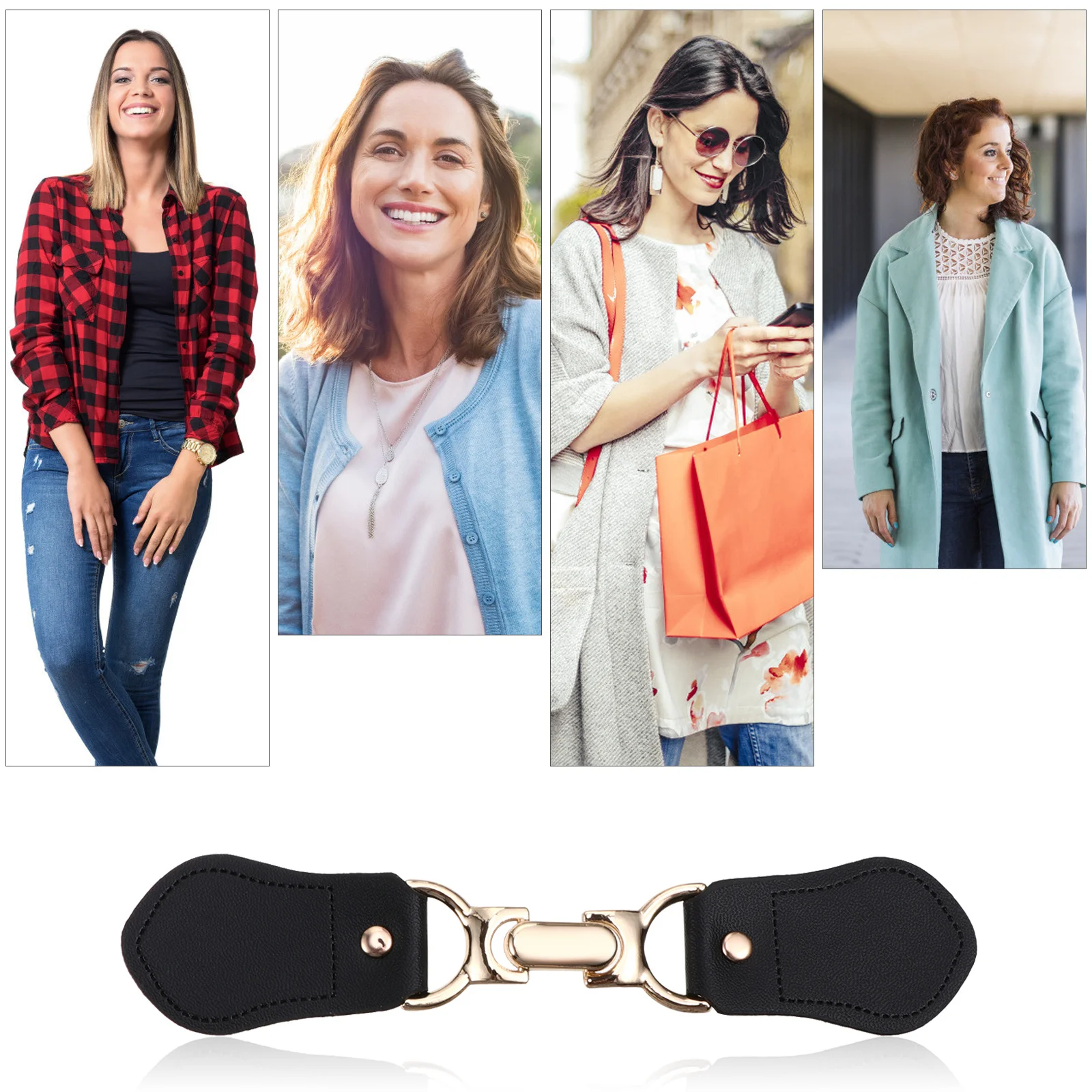 3 قطعة مقاطع معطف الرياح أصحاب للملابس سترة أبازيم المشابك المعطف كيب دائم إغلاق المعادن السحابات الحرفية الخياطة #2