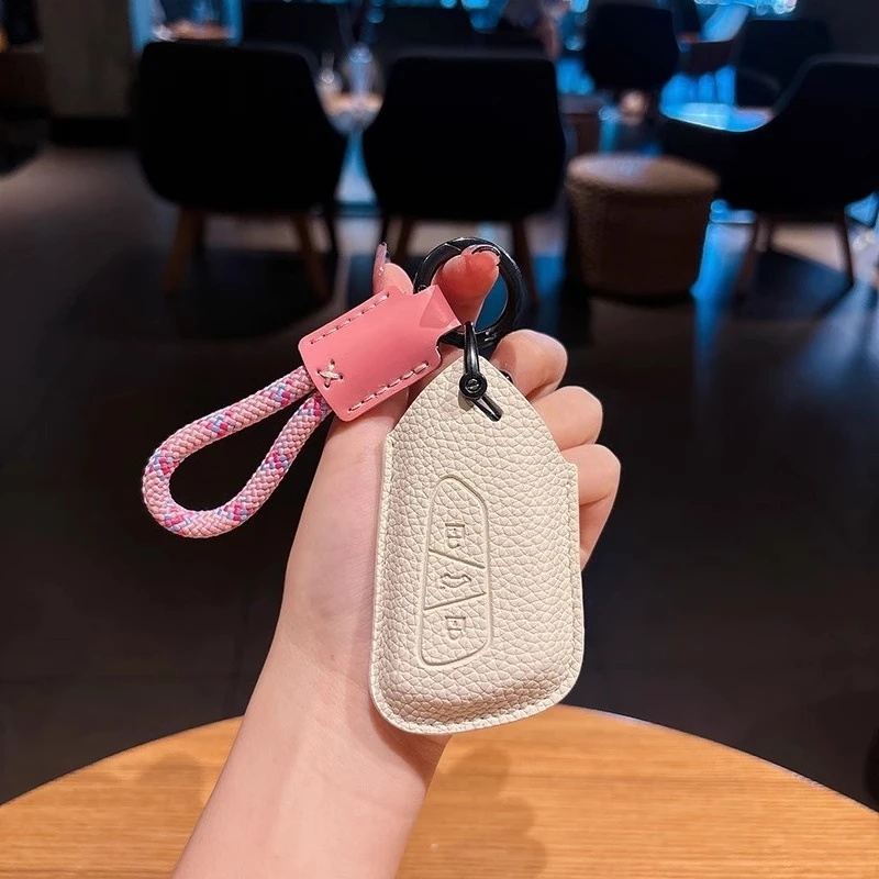 

Suitable for Volkswagen ID3 ID4X ID6X CROZZ ID7 Leather Car Remote Key Case Cover Simple Style Better Protection