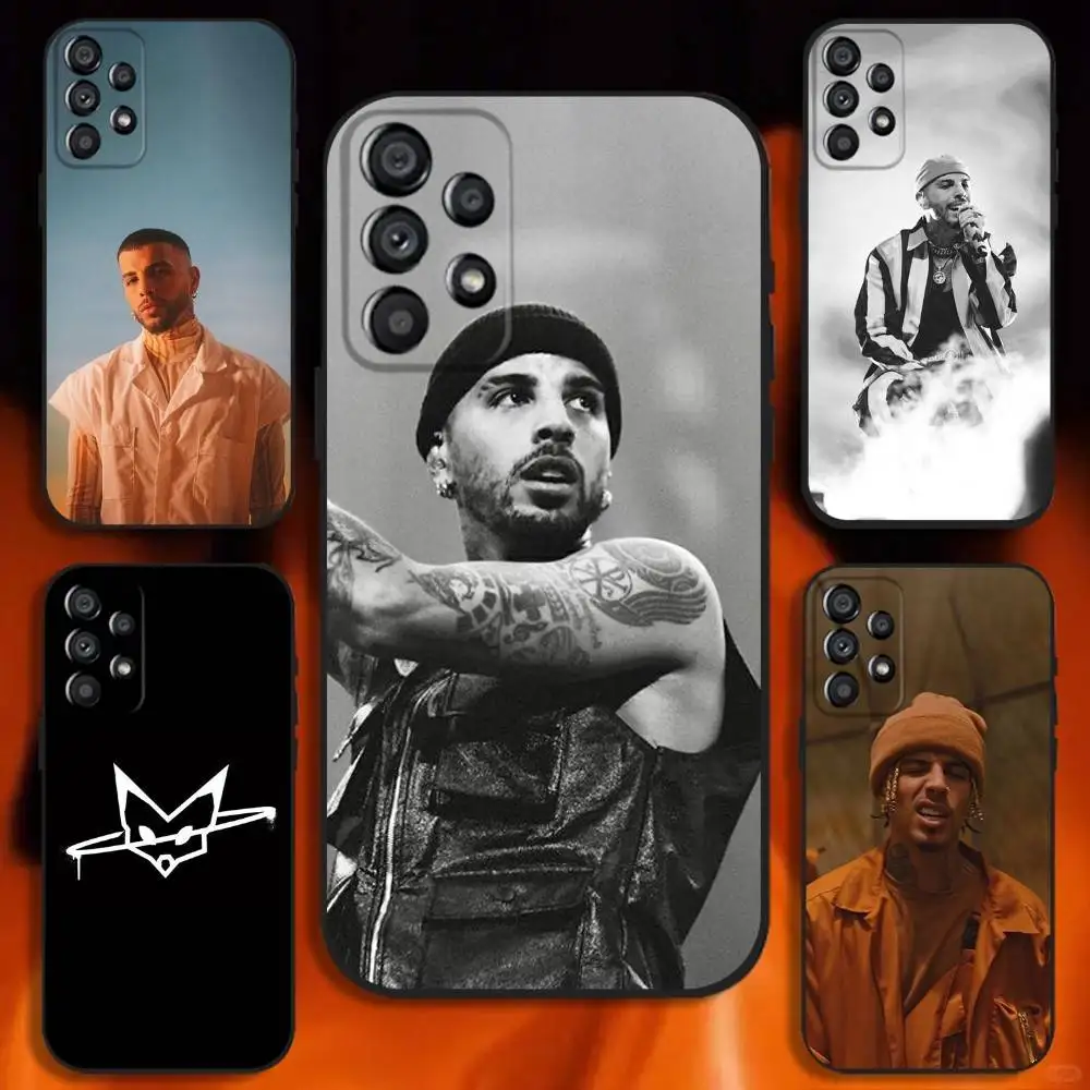 

Rapper Rauw Alejandro Phone Case For Samsung Galaxy A20,A21s,A22,A31,A32,A52,A53,A72,73,A80 Soft Black Cover