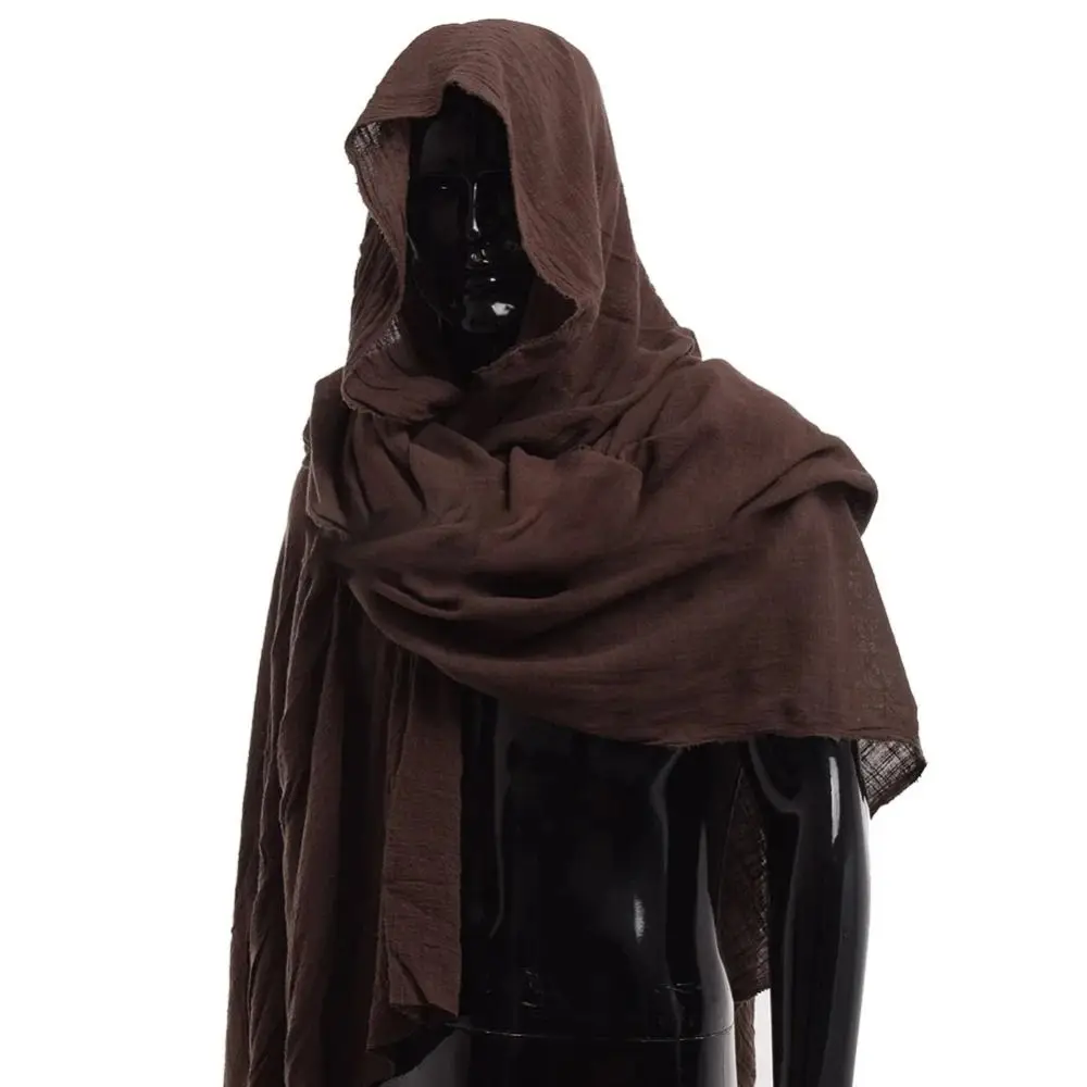 Shoulder Cape Medieval Pirate Cosplay Cape Vintage Hood Half Cape Renaissance Costume Cape Retro Hood Scarf Black Green Wrap