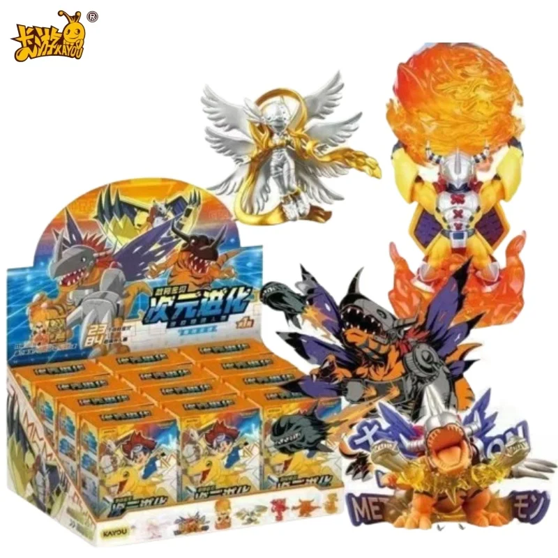 KAYOU Digimon Dimensional Evolution Blind Box Erasers, Random Multi-Character Buildable Erasers, Retro Digimon Adventure Merch