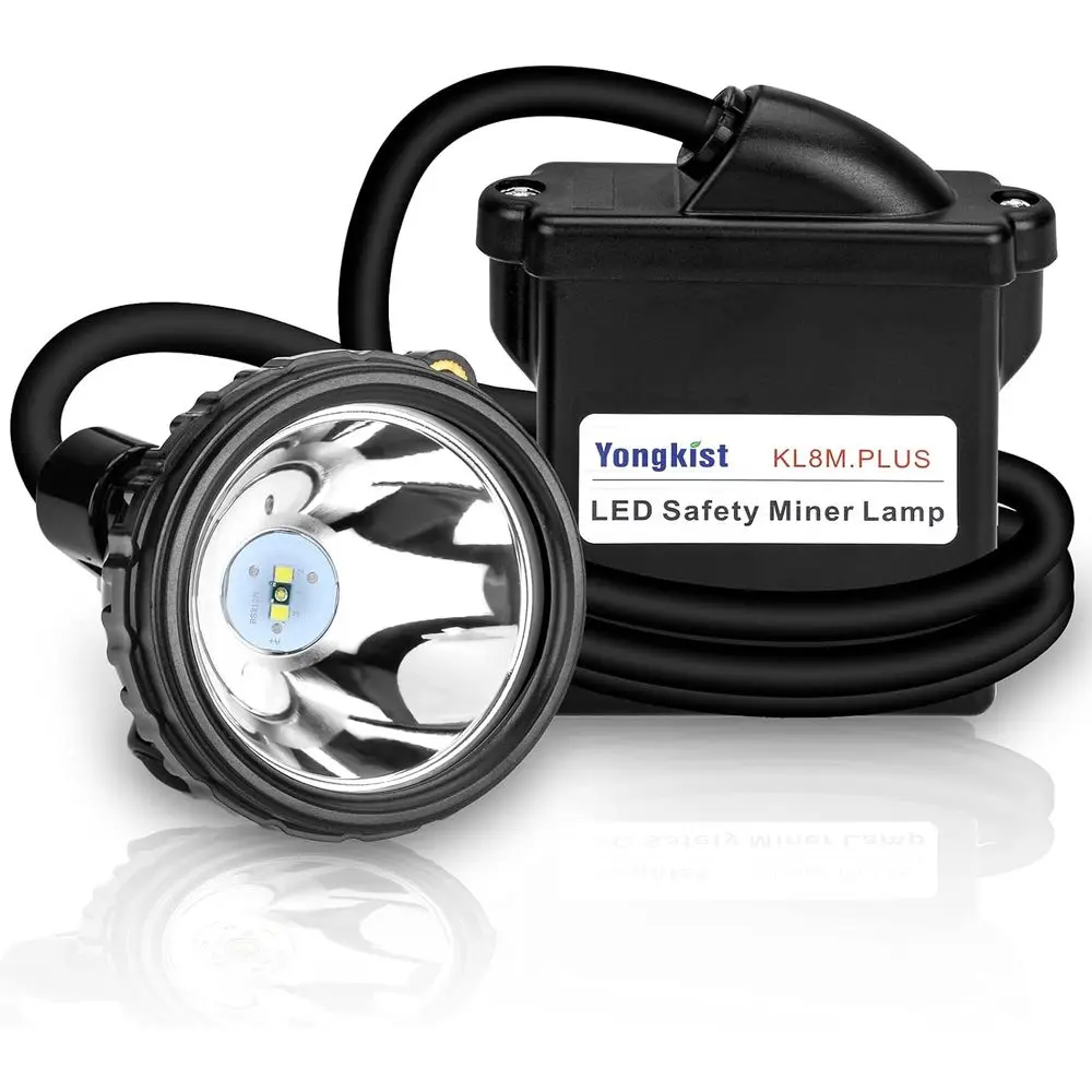 

Rechargeable Mining lamp, 1+2 LED Super Bright Lamp, Waterproo & Explosion-Proo Saety Miner Light, Hard Hat Torch or Coal Mining