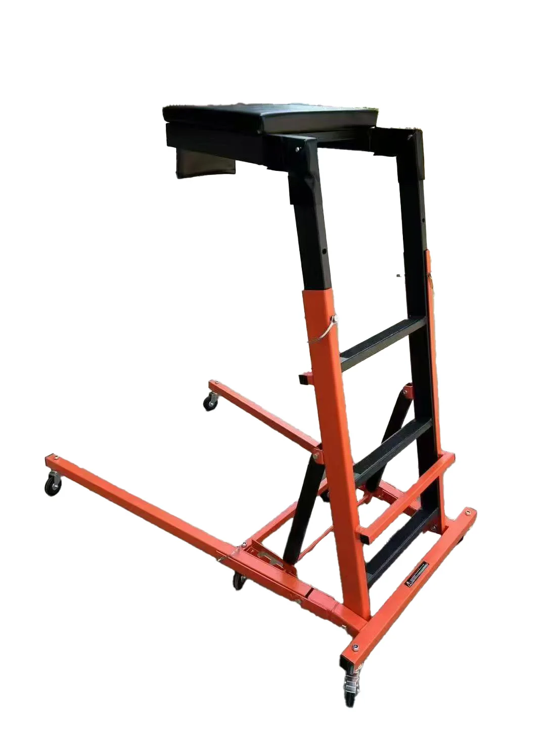 Engine Repair Stool 400LBS Adjustable Height Creeper Foldable Topside Design for Auto Mechanics