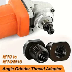 Angle Grinder Attachment Adapter,M10 to M14/M16,Black Quick Change Polisher Interface Connector Practical Thread Converter
