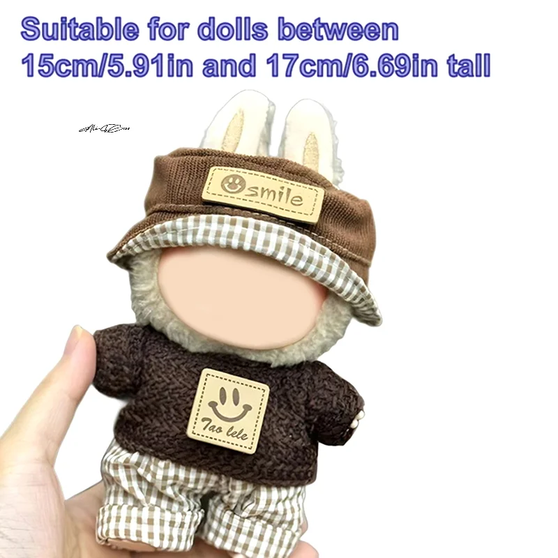 Kleding Voor Labubu Poppen Accessoires Stijlvolle Kawaii Outfit Set Geschikt Voor 15 Cm 17 Cm Labubu Pop Pop Kleding Set vervanging