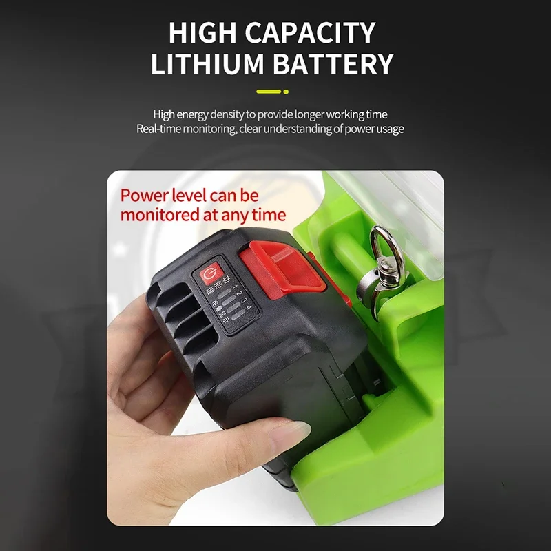 Pulverizador de mano de 500W, máquina de pintura de látex, pistola de pulverización de alta presión, mochila, batería de litio, carga, pintura de