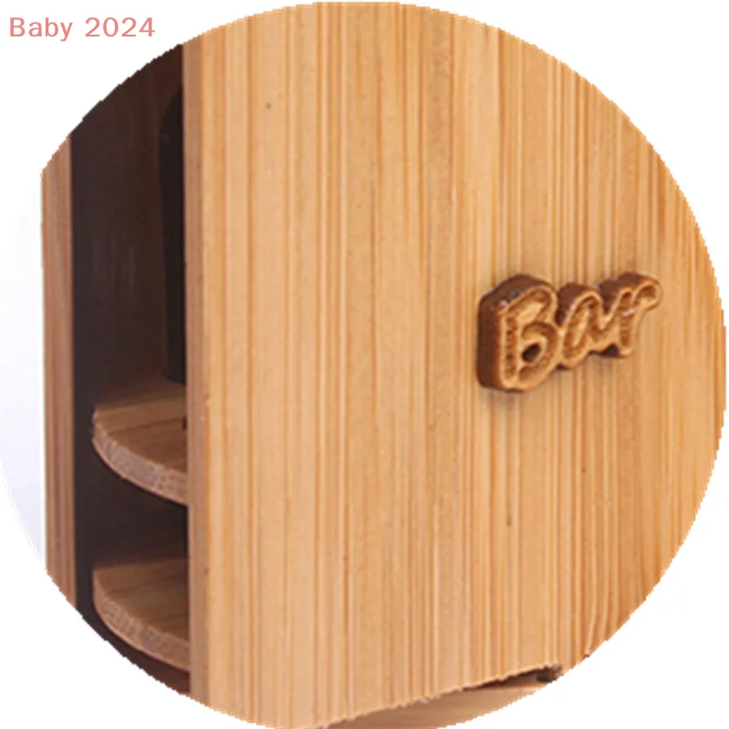 

1 Set Dollhouse Miniature Simulation Red Wine Bottle Wine Room Model Home Living Scene Decor Toy