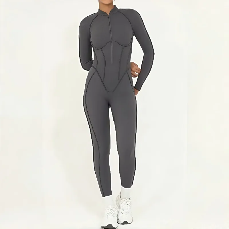 

Женский зимний костюм для йоги-стойки, спортивный комбинезон для похудения и похудения, подтягивающий бедра, спортивный костюм для отдыха на открытом воздухе, костюм для бега и фитнеса