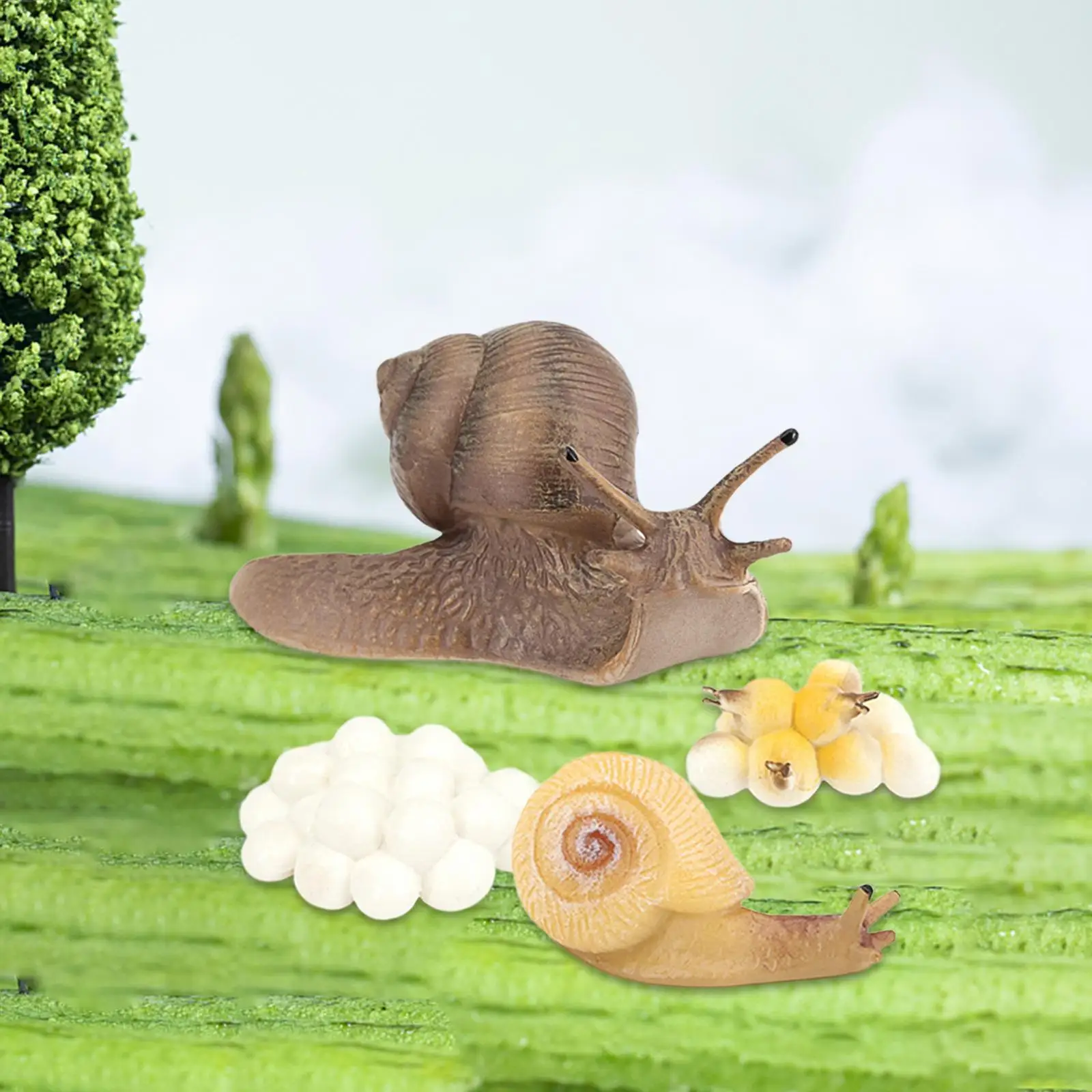 Animal Growth Cycle Set Garden DIY Figurines Cake Topper Teaching Materials