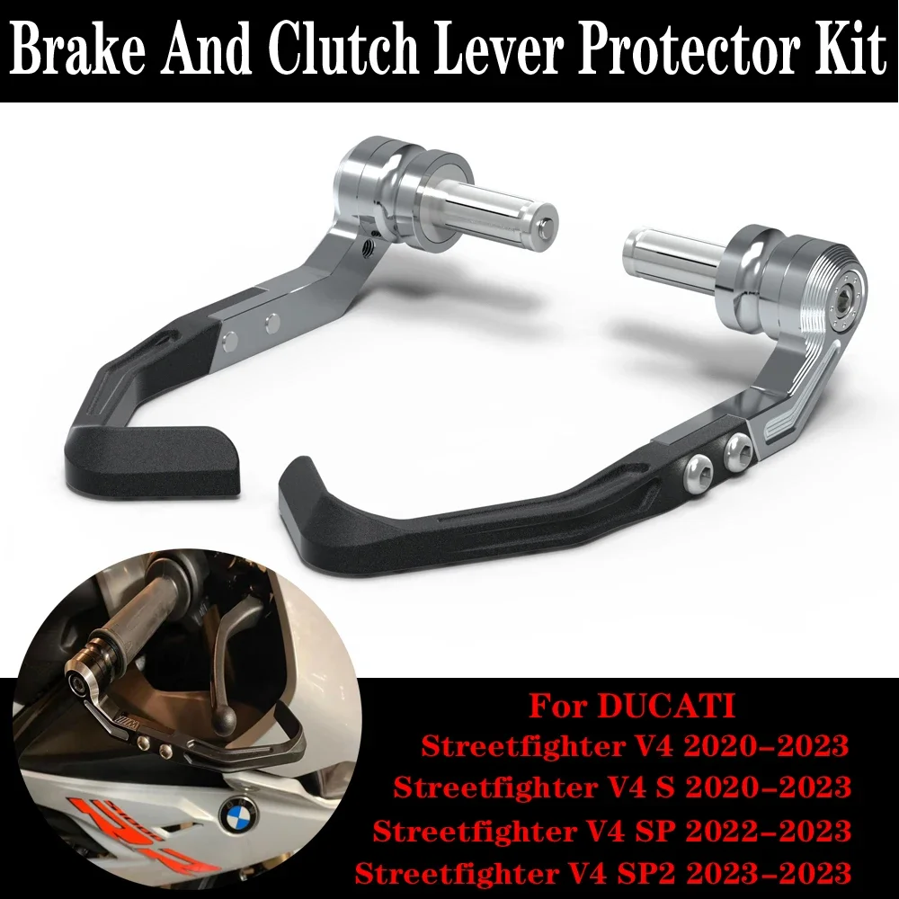 

For Ducati Streetfighter V4 V4S V4SP / Streetfighter V2S 2020-2023 Brake and Clutch Lever Protector Kit