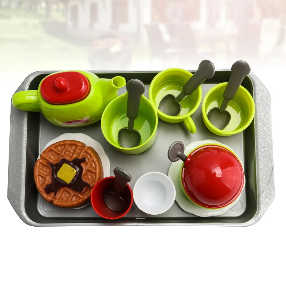 

1Set Tea Kettles Cup Set Educational Play Pretend Kitchenware Creative Learn Kids Playing Accessory Imaginative Gift