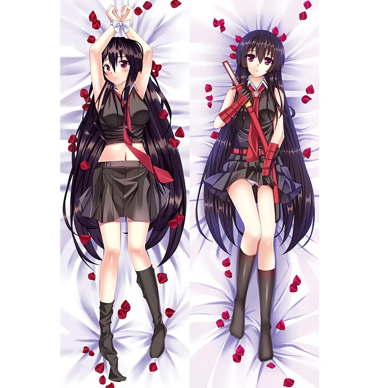 

Newly Design Anime Night Raid Akame Ga Kill! Throw Otaku Dakimakura Pillow Case Pillowcase