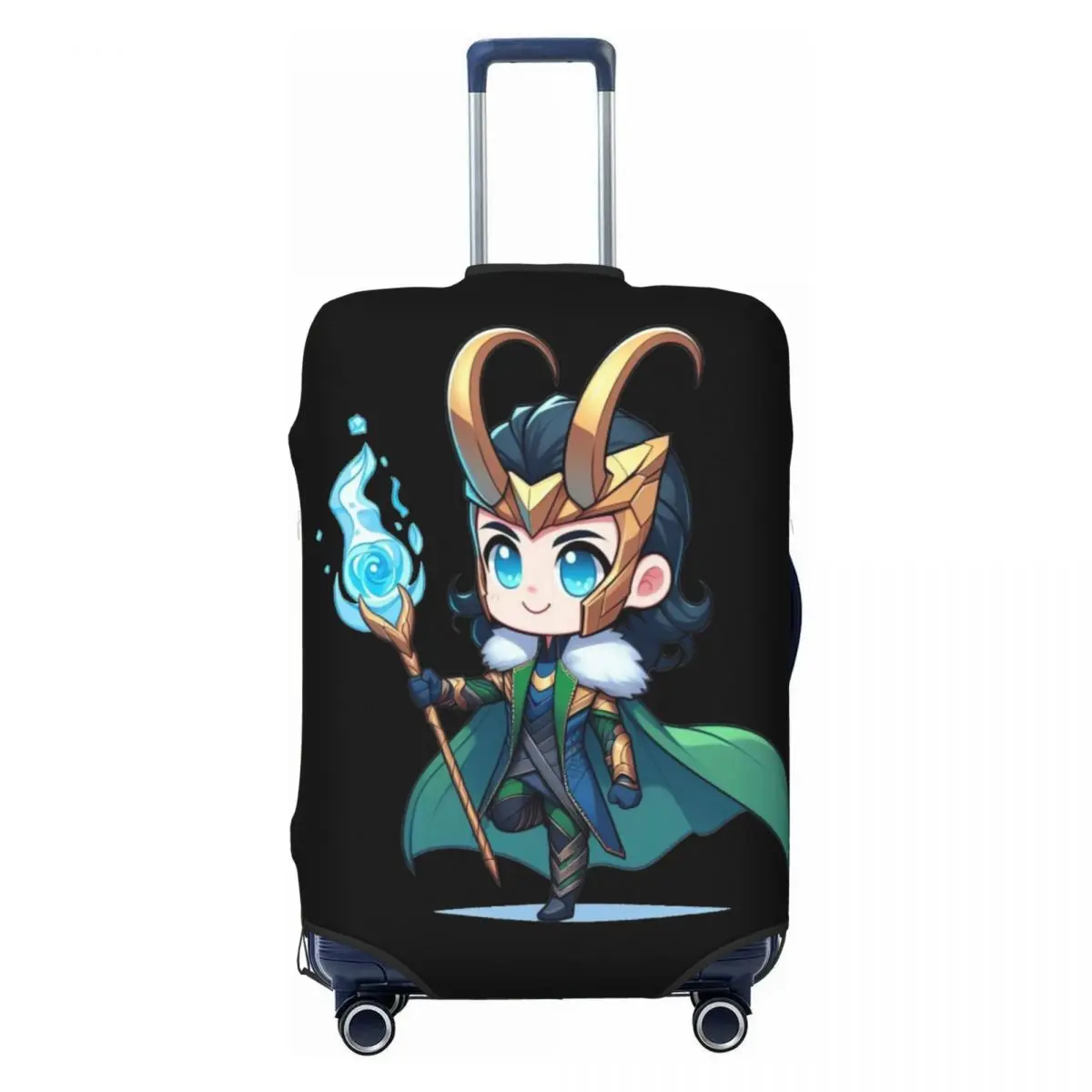 

Custom Loki Movie Luggage Cover Elastic Travel Suitcase Protective Covers Fits 18-32 Inch