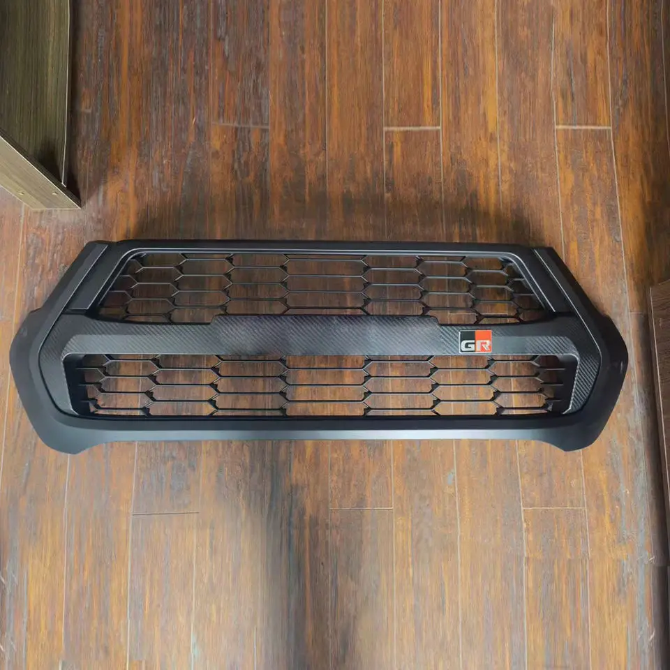 

Black Grilles Front Car Grille For Toyota Hilux Revo GR 2021 TRD Style