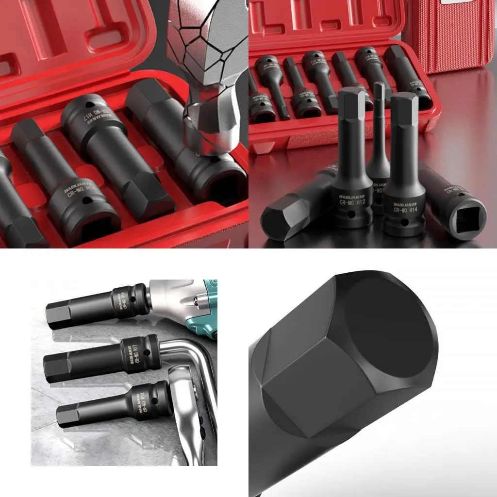 Drive Socket Set 1/2Inch Ratchets Wrench Set Socket Wrench Hexagonal Bit Socket high quality