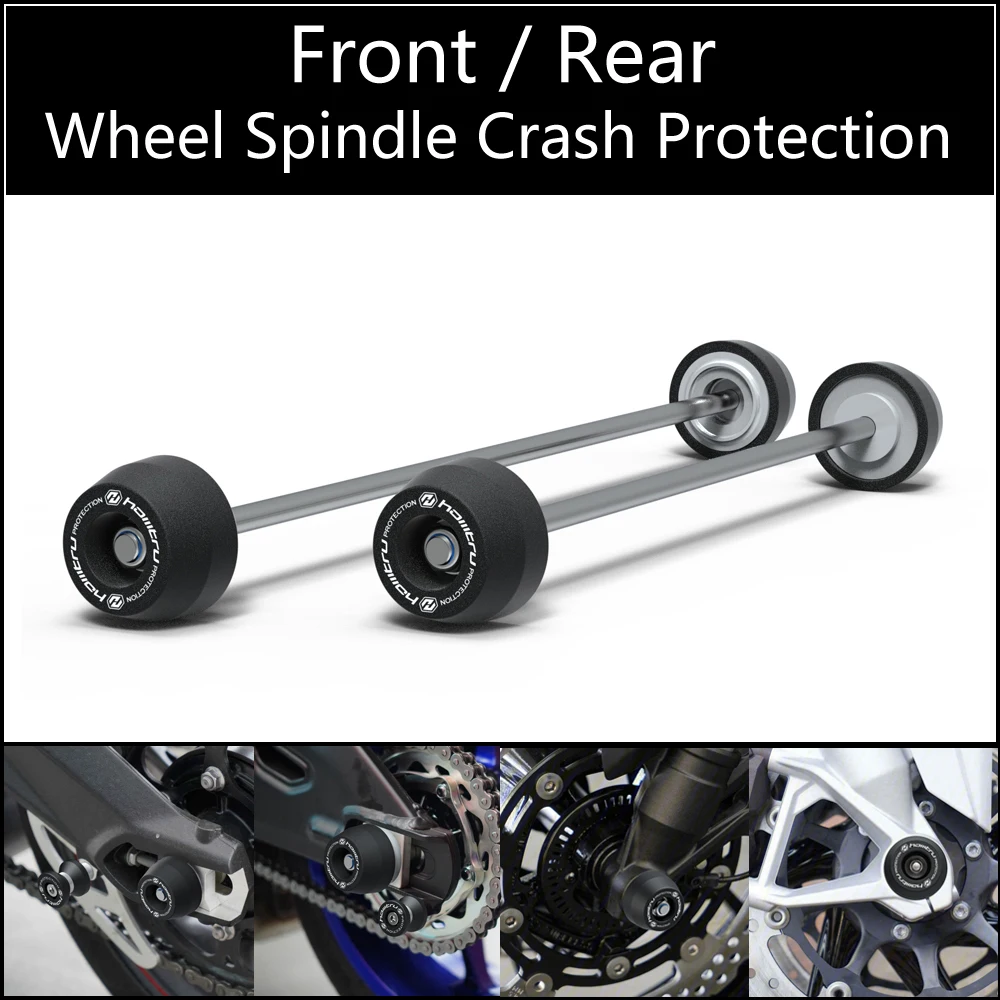 For Triumph Tiger 850 Sport / Tiger 900 GT Rally Pro / 2020-2023 Front Rear wheel Spindle Crash Protection