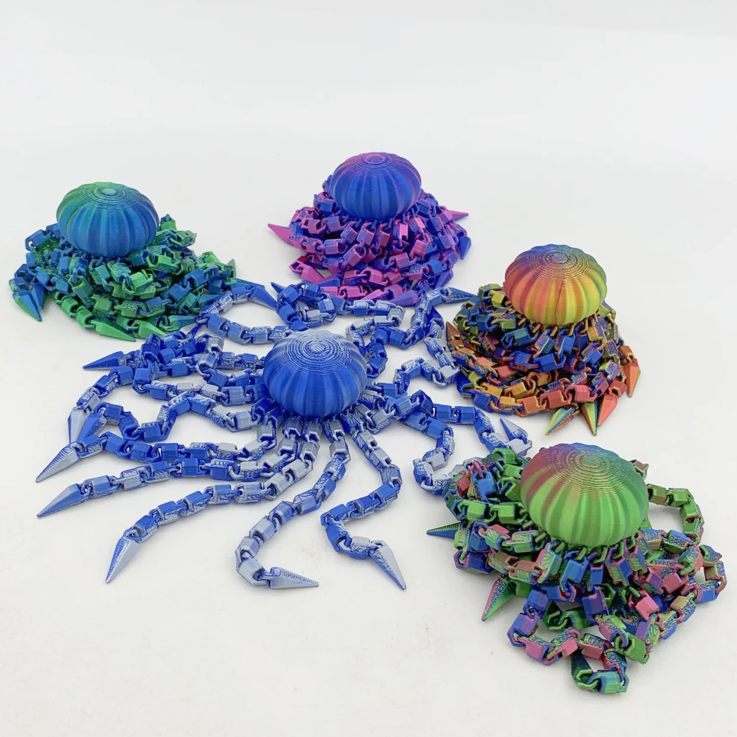 New 3D-printed Jellyfish Toy Simulation Marine Animal Jellyfish Model Figure Movable Joints Home Decor Ornament Children's Toy